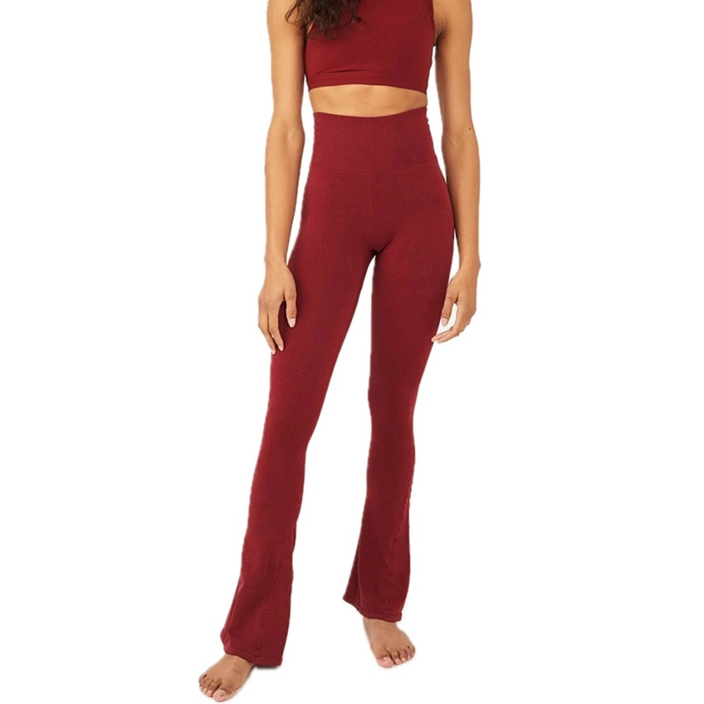 Free People Rich Souls Flare Leggings Cowboy Boho High Waisted NWT XS S